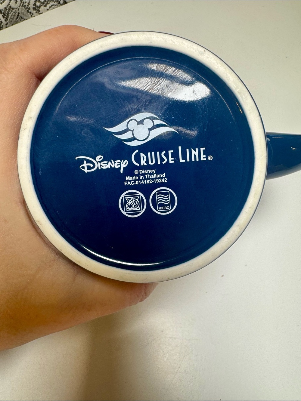 Disney Cruise Line DCL 25th Anniversary Navy Blue Ceramic Coffee Mug, Mickey - Picture 4 of 4